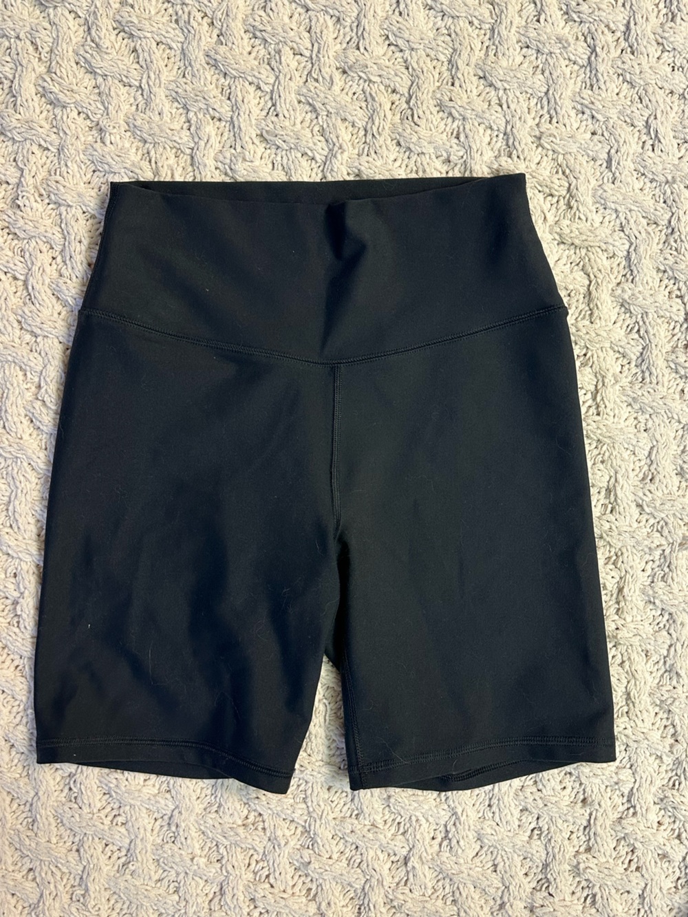 High-Rise Black Women's Bike Shorts - Sleek Activewear